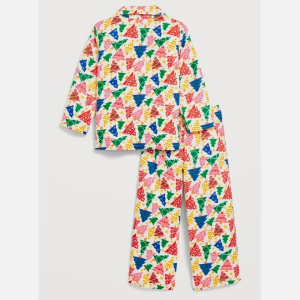 NWT. OLD NAVY Baby Unisex Christmas Trees Printed Pajama Set - Picture 3 of 3